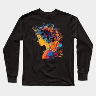 Dreaming in Music: A Visual Symphony Long Sleeve T-Shirt